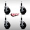 Service Caster 5'' SS Hard Rubber Swivel 1-1/8'' Expanding Stem Caster Set with Brake, 4PK SCC-SSEX20S514-HRS-TLB-118-4 - alternate 3